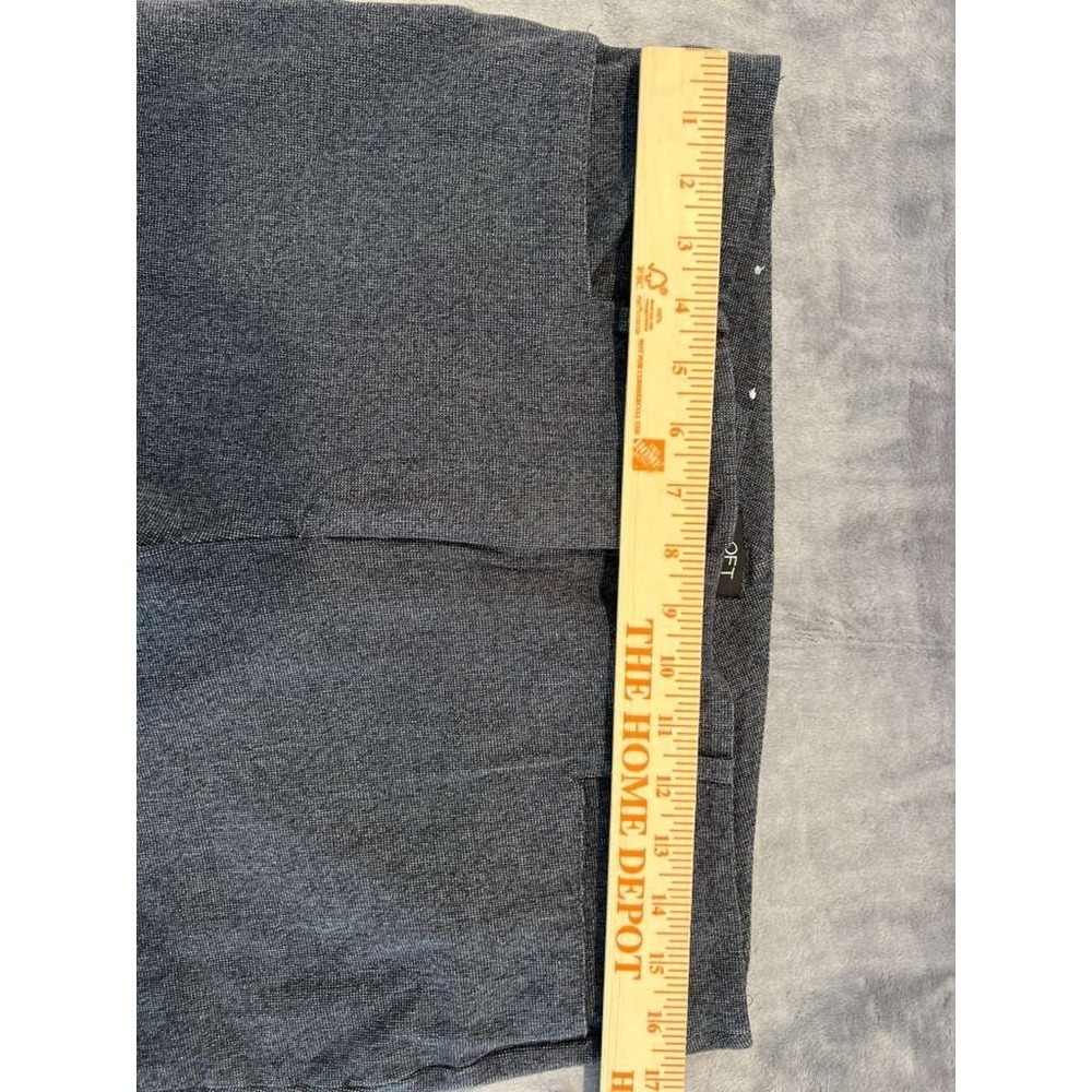 LOFT Curvy Skinny Womens Size 12 Charcoal Gray Heathered Stretch Ankle Pants - Picture 6 of 11